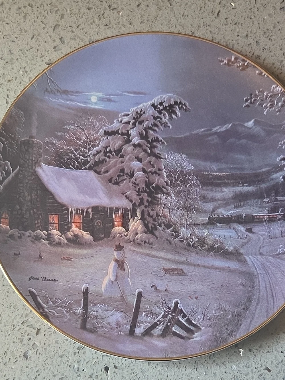 The Bradford Exchange White & Black 'The Night Before Christmas' Collector Plate